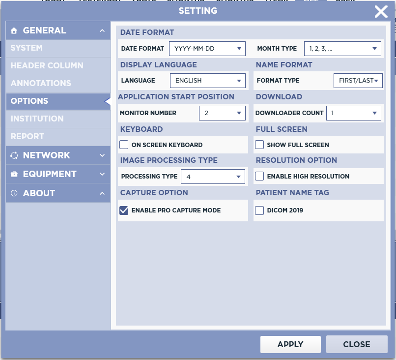 Enable Pro Capture Mode Setting